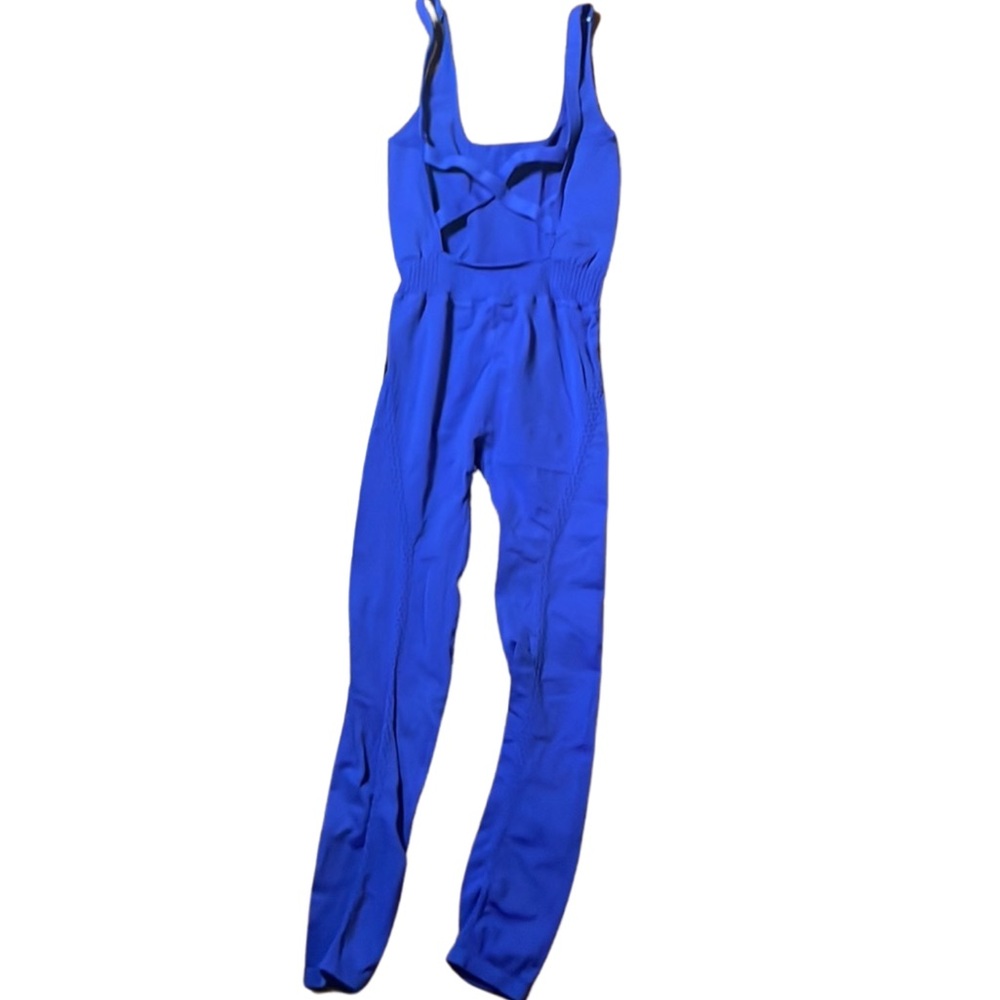 Free People Movement Good Karma Onesie Sapphire XS/S NEW - Picture 3 of 5
